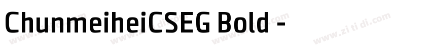 ChunmeiheiCSEG Bold 字体转换